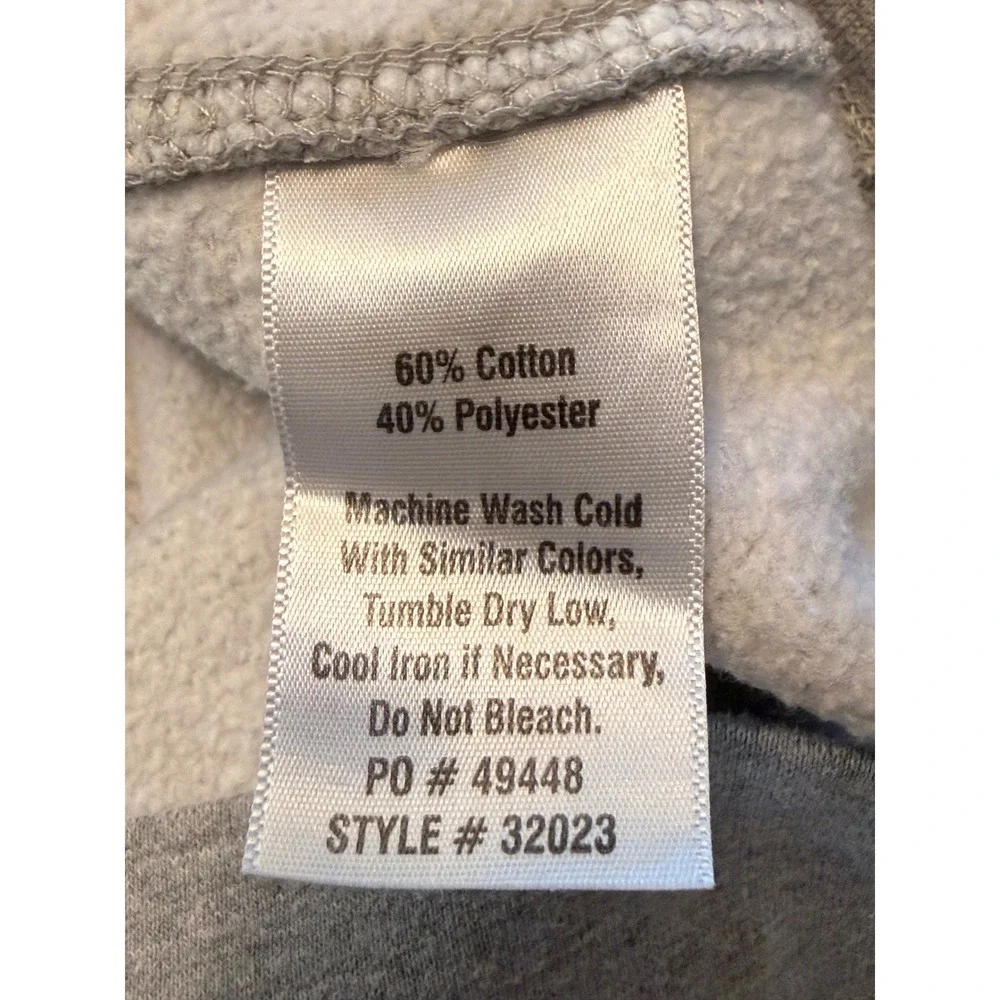 XL Ouray Sportswear Mens Air Force Quarter Zip Sweatshirt Heather Gray - Picture 6 of 7